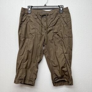 French Cuff 100% Cotton Bermuda Womens Shorts 8 Hiking Fishing Breathable